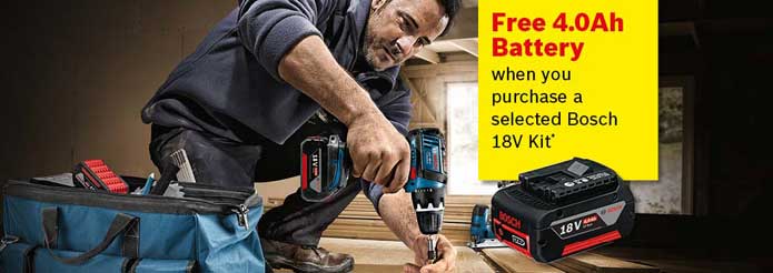 Bosch FREE Battery Promotion