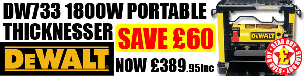 DeWALT DW733 Portable Thciknesser NOW �389.95