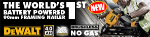 The World's 1st Battery Powered Framing Nailer - No Gas!