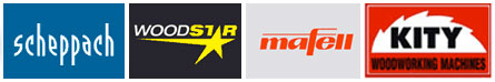Scheppach_Woodster_Mafell_Kity_Logos
