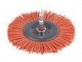 WOLFCRAFT 1502 NYLON WHEEL BRUSH 100MM £7.05 Nylon Brush For Wood, Metal And Stone.used For Cleaning, De-rusting And Polishing.many Times The Life Of A Wire Brush. Shank: Hexagon Shank 1/4in (6.35mm).size: 100 X 10mm.