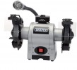 DRAPER 150MM 370W 230V BENCH GRINDER WITH WORKLIGHT �71.95 A Workshop Machine With One Coarse And One Fine Grinding Wheel, Worklight, Adjustable Eye Protection Shields, Spark Deflectors, Wheel Guards And Tool Rests. Supplied With Grinding Wheel Dresser And St