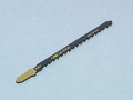 ULTRA   8007-CV    JIGSAW BLADES (5) WOOD  T244D �5.76 Ultra Jigsaw Blades

Aeg And Hitachi Fitting.

A Chrome Vanadium Steel Blade, Narrower Than Most Blades, With Raker Set And Sharpened Teeth.

For Curved Cutting In Wood And Chipboard (up To 60mm