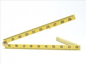 FISCO   XFY1ME YELLOW ABS NYLON RULE 1M/39IN