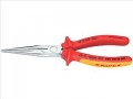 KNIPEX   26 16 200 SB SNIPE NOSE PLIERS VDE �32.21 Knipex 26 16 200 Sb Snipe Nose Pliers Vdelong Flat Round Jaws, Highly Loadable, Elastic Precision Points With Blades For Hard Wire Diameter 2.2mm, And Medium Wire, Diameter 3.2mm.cutting Edges Separat