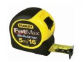 STANLEY FAT MAX TAPE 5M/16FT           0 33 719 �15.55 Stanley Fat Max Tape 5m/16ft            0 33 719

The Extra Wide Blade On This Tape 1.1/4in Gives Up To 11 Feet Stand Out And Enables Easier Reading.
An Exclusive Cushion Grip Gives Non-slip And Pr