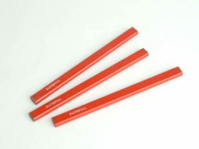 FAITHFULL CARPENTERS PENCILS (3) RED - MEDIUM