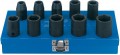 DRAPER EXPERT 10 PIECE 1/2\" SQUARE DRIVE HI-TORQ METRIC IMPACT SOCKET SET IN A METAL CASE �36.72 Expert Quality, 6 Point Sockets Forged From Chrome Vanadium Steel Hardened, Tempered And Chemically Blacked For Corrosion Protection. Hole For Accessory Spring-loaded Ball. For Use With Air, Electric 
