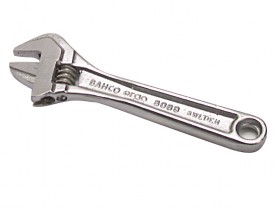 BAHCO   8074C  CHROME ADJUSTABLE WRENCH 15IN