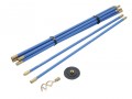 BAILEY  BAI1470 UNI 3/4IN DRAIN ROD SET 2 TOOLS �30.60 Bailey Bai1470 Uni 3/4in Drain Rod Set 2 Toolsa Set Of 10 Blue Polypropylene Drain Rods With:2 - 12in Leather Straps.1 - 4in Plunger.1 - 2in Double Worm Screw.universal Type Screw Fitting.rod Size. 3f