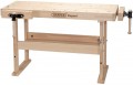 DRAPER EXPERT 1495 x 655 x 840MM CARPENTERS WORKBENCH �299.00 Expert Quality, Fabricated From Beechwood With Lacquered Finish. Two Vices, One At The Front The Other On The Side - Capacity 210mm With An Opening Capacity Of 360mm. Table Top And Legs Drilled For Us