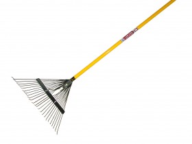 FAITHFULL  FIBREGLASS HANDLE LAWN RAKE 18IN