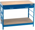 DRAPER WB1220 STEEL WORKBENCH 1120MM �99.95 Draper Wb1220 Steel Workbench 1120mm
&nbsp;
Features:
&nbsp;
Manufactured From Sheet Steel With A Powder Coated Finish. Mdf Worktop And Lower Shelf With Two Top Drawers. Easy-to-assemble As There 