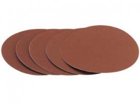 DRAPER 5 X 200MM ASSORTED SELF-ADHESIVE ALUMINIUM OXIDE SANDING DISCS