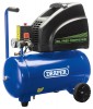DRAPER 24L 230V OIL-FREE AIR COMPRESSOR �119.95 Features:
� 1.1kw (1.5hp) � Power And Portability� Motor Emits No Oil/fumes� Can Be Transported On Its Side� Longer Maintenance Free Life� Pressure Switch, Pressure Regulator And Pressure Gauge� Whee