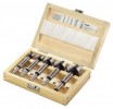 Bosch 5-piece Forstner drill bit set 15; 20; 25; 30; 35 mm 2607018395 �29.95 5-piece Forstner Drill Bit Set Diameter Mm: 15,020,025,030,035,0 Drill Bit, Use(s): Forstner Bits Shank, Shape(s): Cylindrical Material(s) That Can Be Processed: Wood Materials That Can Be Processed, 