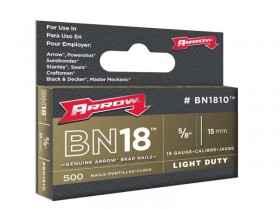 ARROW   BN1810  BRAD NAILS (BOX 500)