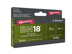 Arrow BN1832 Brad Nails Box 1000  50mm 18g