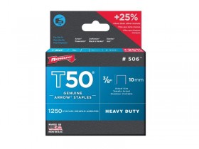 ARROW STAPLES 10MM (BX 1250) 3/8IN FOT T50/T55