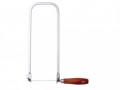 BAHCO SAN302 FRETSAW �9.99 Bahco San302 Fretsawfret Saw With Frame Made Of Flat, Plated Steel.wooden Beech Handle, Orange Lacquered.fitted With A Blade For Wood Working.spare Blades Are Available.overall Length 260mm Bow Depth 