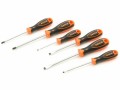 Bahco 806-6 Screwdriver Set 6 Piece Slotted Pozidrive £16.99 Bahco 806-6 Screwdriver Set With Two-component And Shock-resistant Handle With A Tough Blade For Longer Life.
6-piece Set, Slotted And Pozidriv.
Parallel Slotted: 0.5 X 3 X 75mm, 0.8 X 4 X 100mm
F