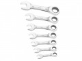 Britool Stubby Ratchet Spanner Set 7 Piece Metric £58.56 Britool Brie111104b 7 Piece Set Of Short Ratchet Combination Metric Spanners, Which Provide Better Accessibility In Confined Spaces. The Ratchets Have A 5° Increment And The Ogv® Ring Profile