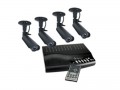 Byron CS73Q Quad Camera Kit + Multiplexer �275.86 4 Colour Cameras For Outdoor Installation.quad Unit With Dvr, Monitor Or Tv Output.alarm Function Via Motion Detector.on-screen Programming Display.image Display ; 1 Camera, 2 Camera Picture-in-pictur