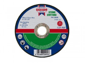 FAITHFULL  CUT OFF WHEEL 100X3.2X16 STONE FOR 5