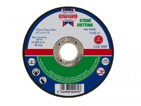 FAITHFULL  CUT OFF WHEEL 115X3.2X22 STONE FOR 25