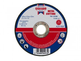 FAITHFULL  CUT OFF WHEEL 125X3.2X22 METAL FOR 5