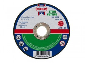 FAITHFULL  CUT OFF WHEEL 125X3.2X22 STONE FOR 5