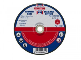 Faithfull Cut Off Disc for Metal Depressed Centre 230 x 1.8 x 22mm FOR 25