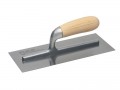 FAITHFULL 821  PLASTERING TROWEL - WOOD HANDLE �16.10 Faithfull Finishing Trowel

A Special Quality Steel Blade Is Fastened By 10 Rivets To A Metal Backing.
The Absorbent Wooden Handle Is Of Straight Pattern.

Size. 11 X 4.3/4in.