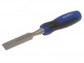 Faithfull Bevel Edge Butt Chisel 18mm �4.57 Short Length Bevel Edge Blade, Ideal For Cutting Into Tight Corners Or For Use Where Access Is Limited.110mm Long Drop Forged Chrome Vanadium Steel Bladesaccurately Ground Bevels.virtually Unbreakable