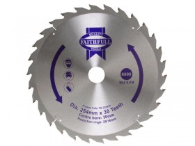 FAITHFULL TCT CIRC SAW BLADE 250 X 30 X 24T