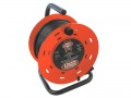 FAITHFULL CABLE REEL 50M 13A 240V �37.95 Faithfull Cable Reel 50m 13a 240vcable Reel With Plastic Drum In A Aluminium Frame With Stand, Complete With Re-wind Handle.specifications:max; Watts 3000 Un-woundwatts 1400 Woundamps 13 Un-wound Amps
