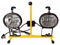 Faithfull Power Plus Heavy-Duty Twin Head Sitelight with Tripod 1000w 240 Volt �27.95 A Portable High Power Light Source. Featuring Twin 500 Watt Lamps That Can Be Angled And Tilted To The Best Working Position. Lamps Are Fitted With Tempered Glass And A Wire Guard Of Added Safety.supp