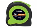 Fisco Tuf-Lok Hi Vis Tape Measure 5m / 16ft (Width 19mm) £4.99 The Fisco Tuf-lok Hi Vis Tape Measure Is A High Impact Shock Absorbing Tape Measure With A Multi-protected, High Visibilty, Ergonomic Case. It Is Fitted With A Positive Action Brake, Effective Bump St