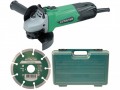 Hitachi G12SSCD 115mm Angle Grinder with Diamond Blade & Case 110 Volt £44.95 The Hitachi G12sscd Angle Grinder Has A Compact And Lightweight Design With A Powerful Motor That Offers Excellent Overload Durability. Fitted With A Slide Switch, Making It Easy To Use Whilst Also Al