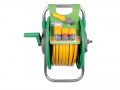 Hozelock 2431 Assembled Reel + 25 Metre Hose + Fittings �33.95 One-piece Winding Handle Makes Re-winding The Hose On The 45 Metre Reel Easier.lightweight Reel Holds Up To 45 Metre Of 12.5 Mm Hose. Supplied With 25 Metre Of Multi-purpose Hose. Includes 2 X Hose En