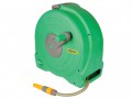 Hozelock 2490 Auto Reel Retractable Hose System 20m + 2673 Spray Gun �74.95 With Automatic Rewinding, The Autoreel Is The Ultimate Easy To Use Hose Reel For Small To Medium Sized Gardens. 
Key Featureswall Mounted Hose Reel That Rewinds Itself When You Want It To.swivels Thr