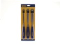 Irwin Wood Chisel Set 3pc 10505864 �16.68 High Impact Handled 3 Piece Chisel Setpopular �\", �\" And 1\" Sizeschrome Vanadium Steel Hardened And Tempered Bladesthese Chisels Are Sharpened And Ready For Use.
