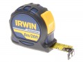 Irwin Professional Pocket Tape 8m / 26ft Double Sided Blade �8.95 Professional Quality Tape Measure, Suitable For All Kinds Of Measuring Jobs, Regular, Overhead And Vertical Measuring.
Features


Standout:- 8 Mtr: 2.3 Mtr 

Nylon Coated And Double Side Printed
