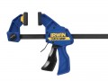 QUICKGRIP 524QC QUICK CHANGE BAR CLAMP 24IN £25.99 The Irwin Quick-grip® Quick-change™ Bar Clamps Can Be Converted From A Clamp To Spreader In Seconds, With A Clamping Hold Load Of 135kg. The Lockable Swivel Jaw Enables Uneven Surfaces To Be