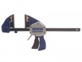 IRWIN QUICK-GRIP  XTREME PRESSURE ONE HANDED CLAMP 12IN �21.74 
A Single Handed Clamp Offering A Clamping Pressure Two And A Half Times Greater Than Its Competitors. A Tool Free Quick Change Function Allows The Jaws To Be Reversed To Perform A Spreading Action. 