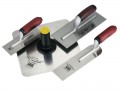 Ragni RP1027 Plasterers Trowel & Hawk Set 4pc £49.99 Ragni Rp1027 Plasterers Trowel & Hawk Set 4pc
Contents:
12\" X 12\" Aluminium & Magnesium Professional Hawk
11\" X 4 3/4\" Soft Grip Trowel
Pipe Trowel For Working Behind Pipes