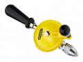 STANLEY 105 HAND DRILL                 0 03 105 �16.68 Stanley Hand Drillsthe Single Pinion Hand Drill Has A Metal Die Cast Gear Wheel.it Has A Three Jaw Self Centring Chuck 5/16in (8mm) And Is Japanned Finished.fitted With Comfortable Plastic Handles.