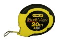 STANLEY FAT MAX LONG TAPE 20M           0-34-133 WAS �35.93 �24.99 Stanley Fat Max Long Tape 20m 0-34-133these Tapes Have A 3 To 1 Gear Ratios, 3 Times Faster On Rewind.stainless Steel Blade Helps Prevent Rust, Tru-zero And Hook For Inside And Outside Measurements, N