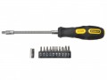 STANLEY 10 WAY FLEX SCREWDRIVER �12.95 Stanley 10 Way Soft Grip S/driver Set 0 62 50810 Way Flexi Driver With A Mix Of Popular Phillips, Slotted And Torx Bits. Flexible Shaft For High Access. Soft Grip Handle For Added Comfort.