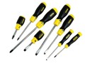 Stanley Cushion Grip Screwdriver Set Flared /Phillips 8pce �19.95 Cushion Grip Screwdriver. 


Chrome Plated Bar, Corrosion Resistant. 

Soft Grip Handle, Provides Excellent Torque And Comfort. 

Smooth Domed End For Fast Spinning Action , Speed And Comfort. 